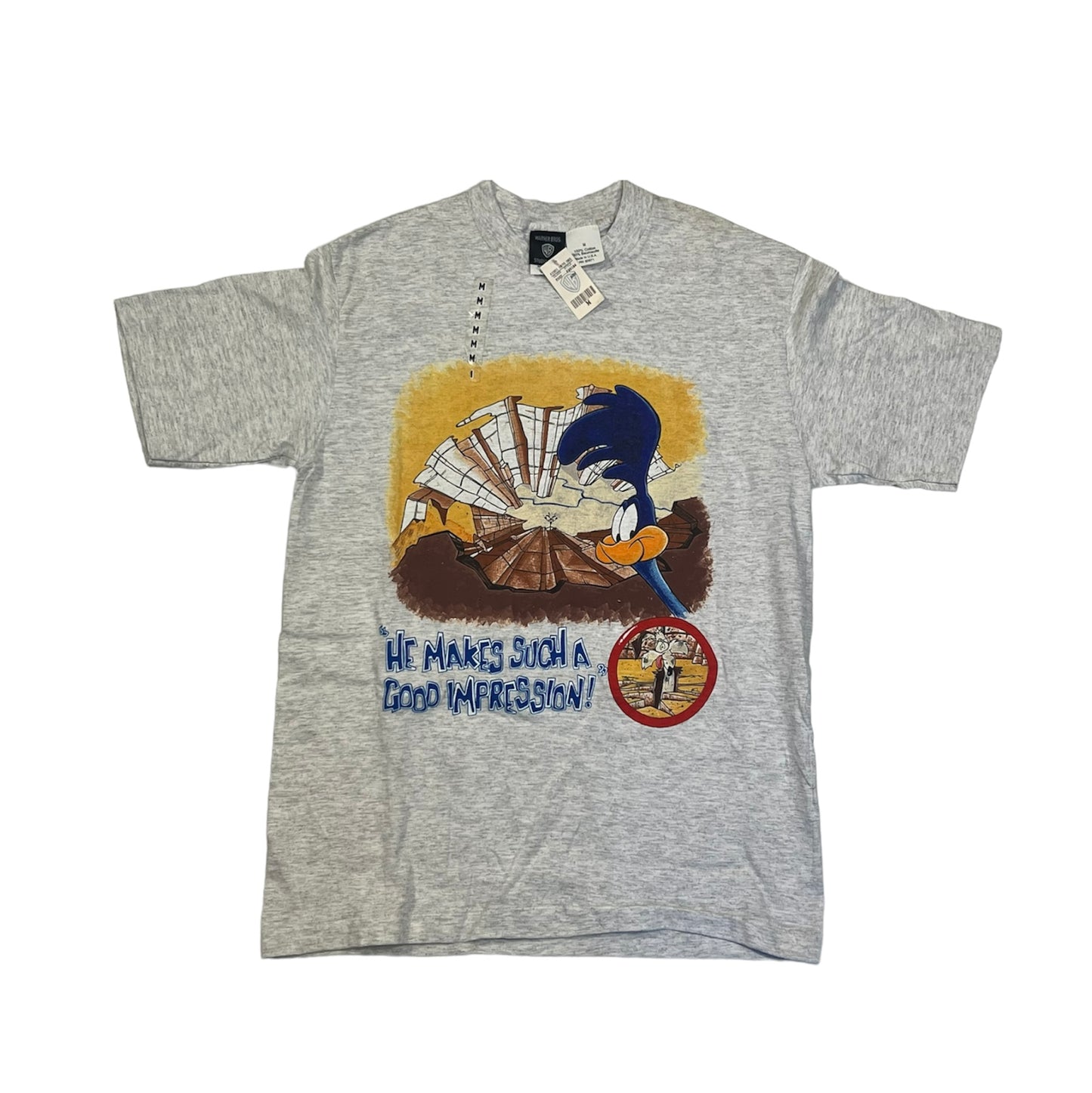 Vintage 90's Looney Tunes Road Runner Wiley Coyote Tee (1995)