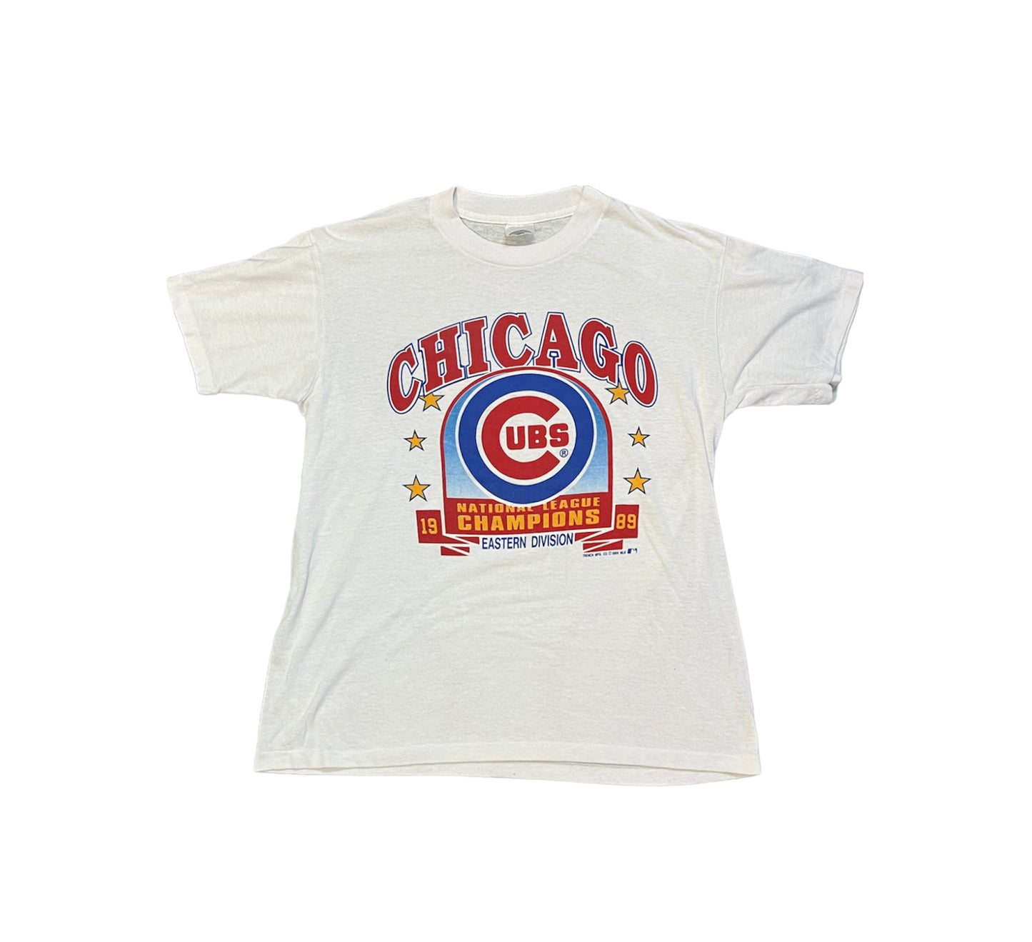 Vintage 80's Chicago Cubs National League Champions Tee (1989)