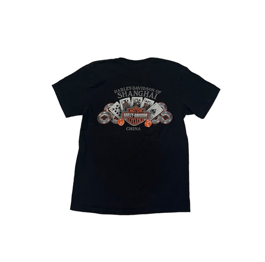 Harley Davidson Fire Skull Shanghai China Tee