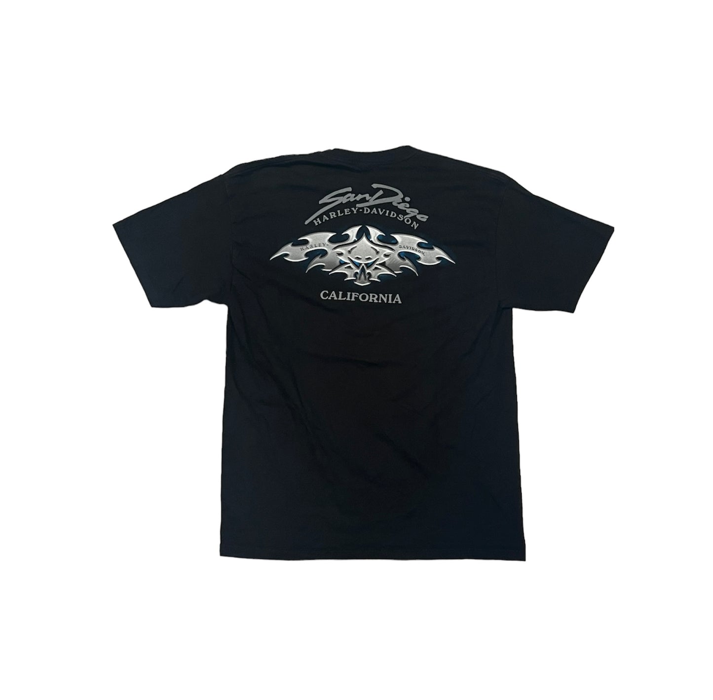 Vintage 00's Harley Davidson Skull San Diego California Tee (2003)