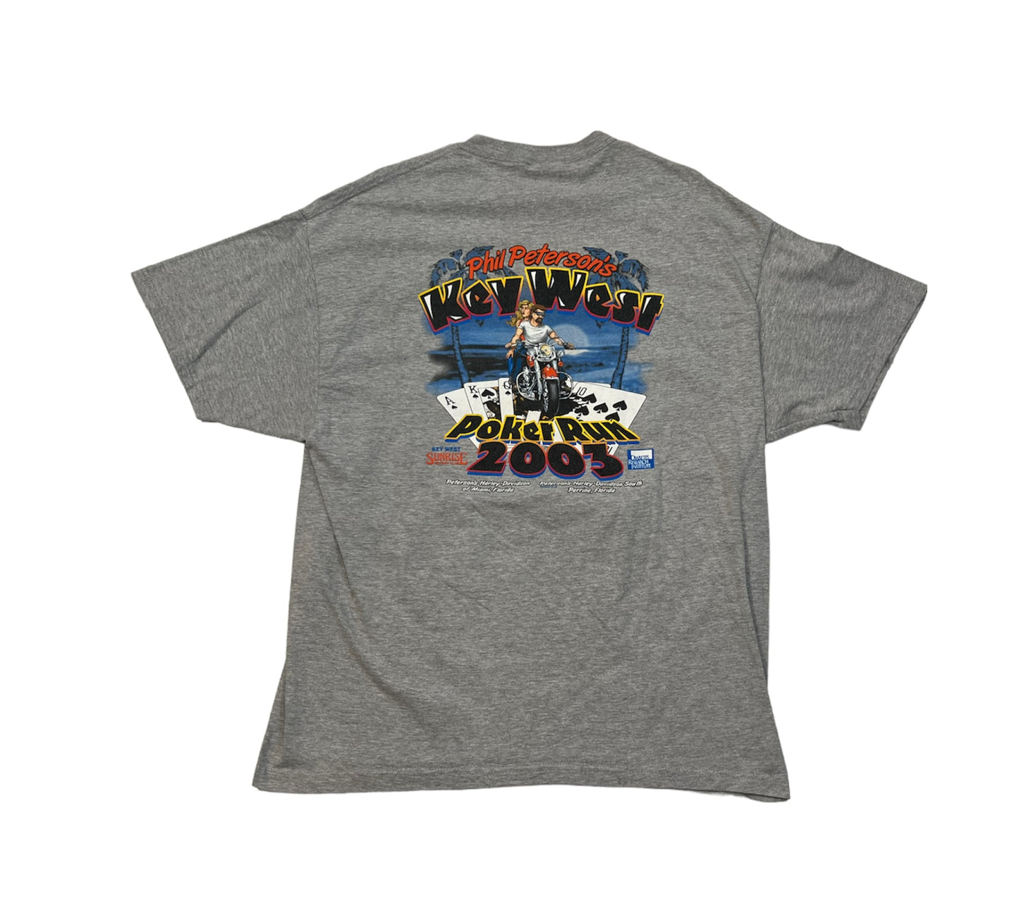 Vintage 00's Harley Davidson Key West Poker Run Tee (2003)