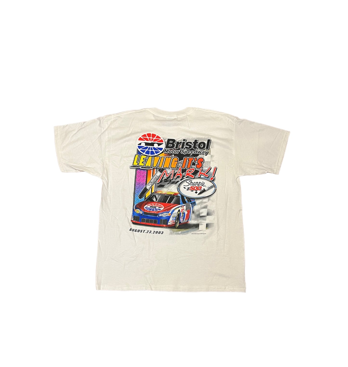 Vintage 00's Bristol Motor Speedway Sharpie 500 NASCAR Tee (2003)