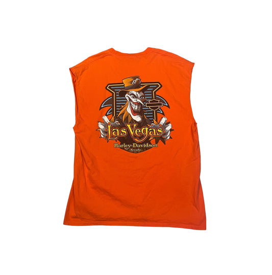 Harley Davidson Jester Las Vegas Nevada Cut Off Tee