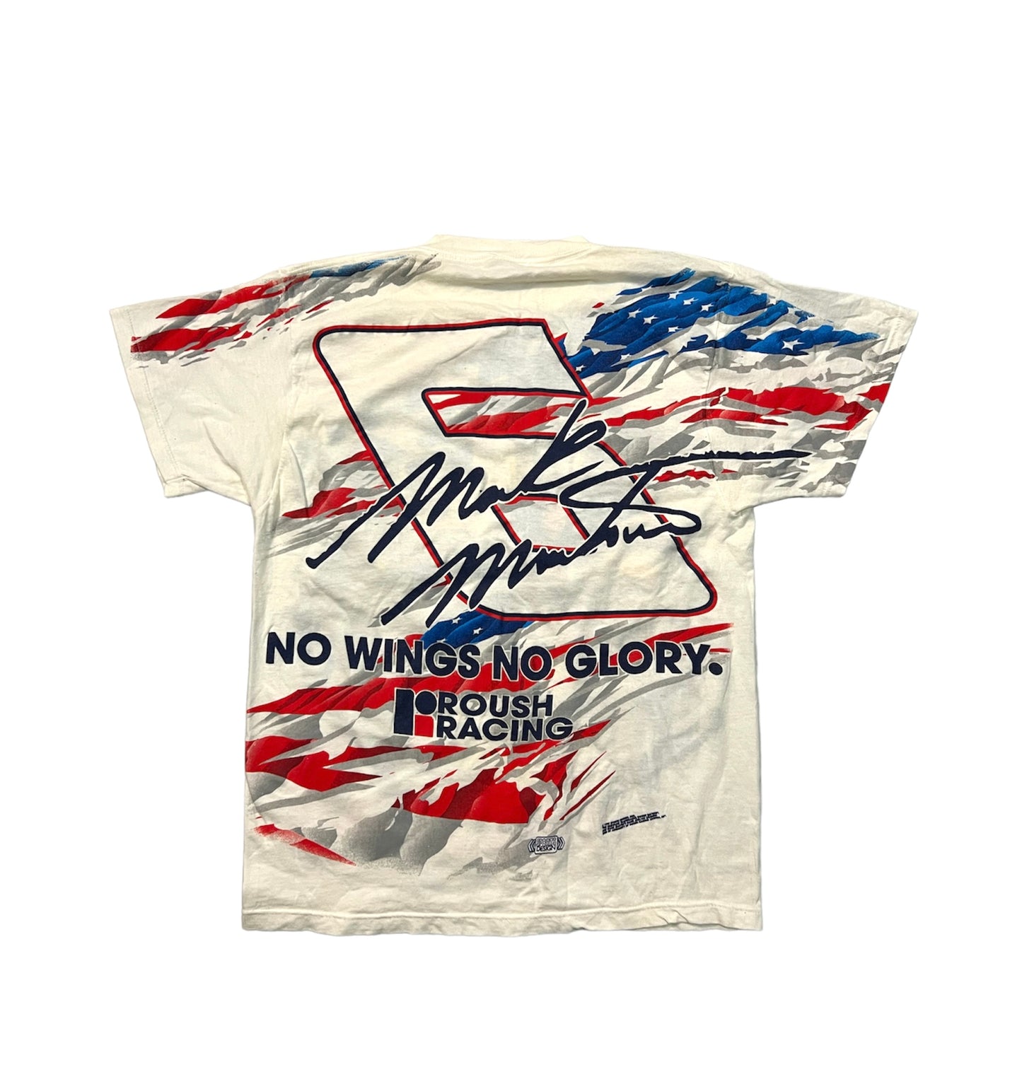Vintage 90’s Mark Martin NASCAR All Over Print Tee