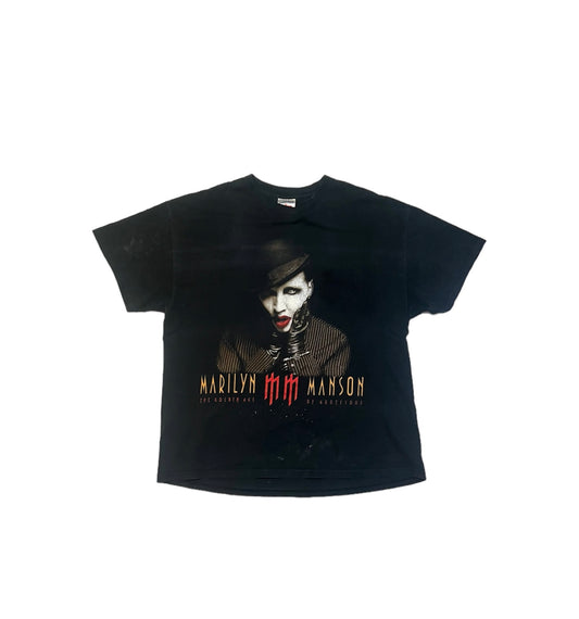 Vintage 00's Marilyn Manson Grotesk Burlesk Tour Tee (2001)