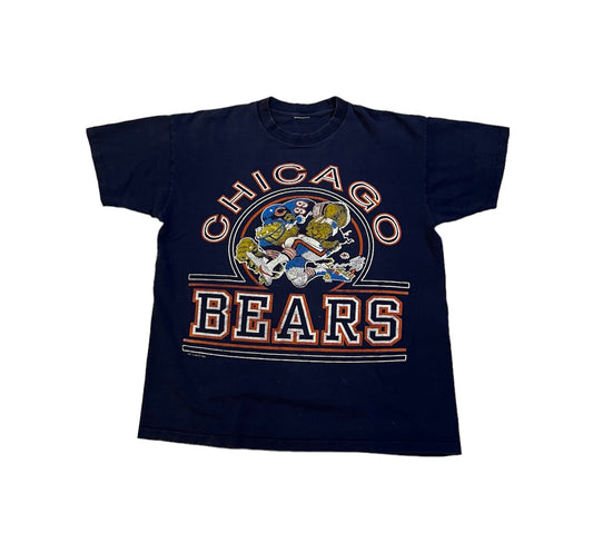 Vintage 80’s Chicago Bears Jack Davis Cartoon Shirt (1986)