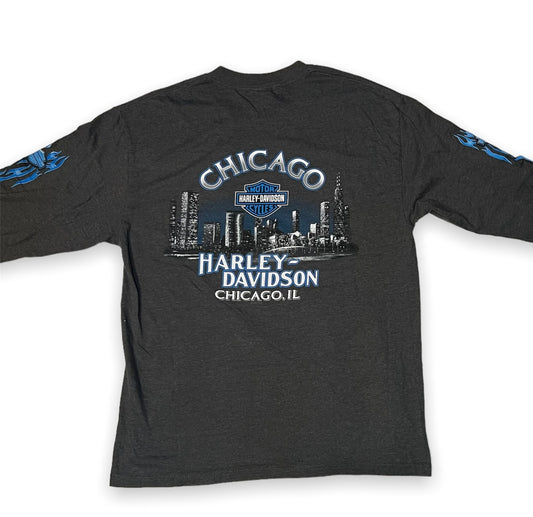 Harley Davidson Chicago Illinois Long Sleeve Tee