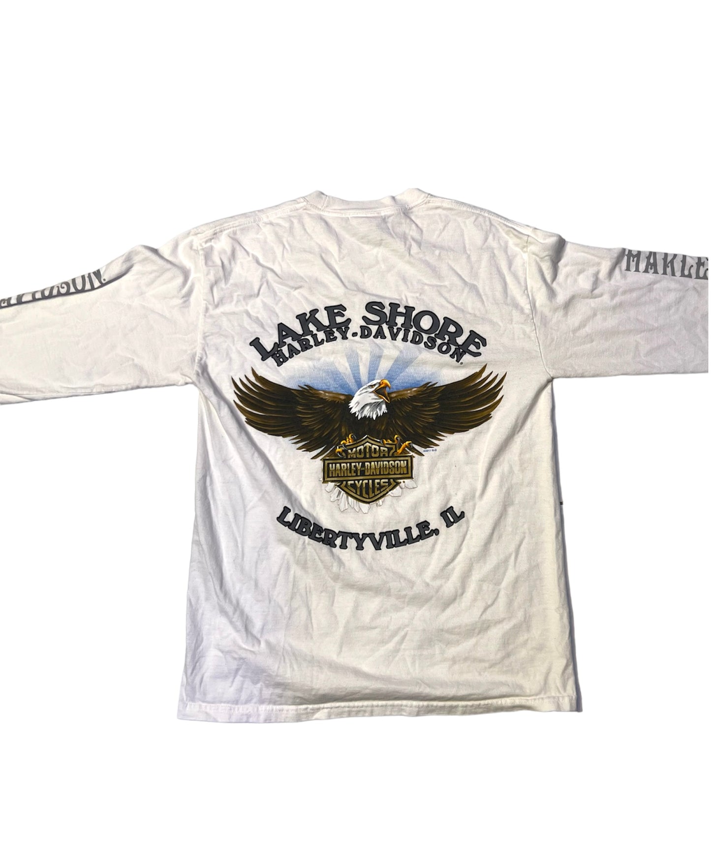 Harley Davidson Lake Shore Libertyville Illinois Long Sleeve Tee