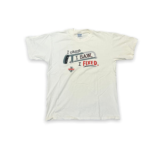 Vintage “I Came I Saw I Fixed” White Tee