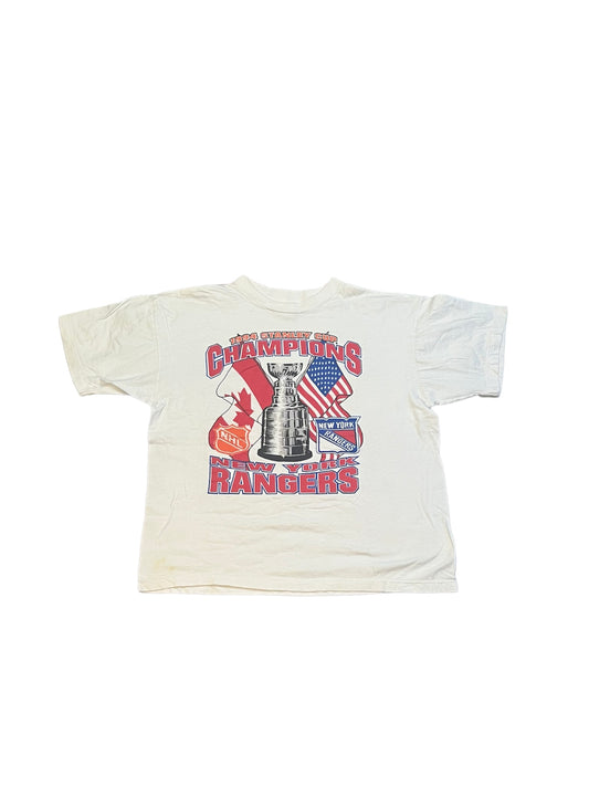 Vintage 90's New York Rangers Stanley Cup Tee (1994)