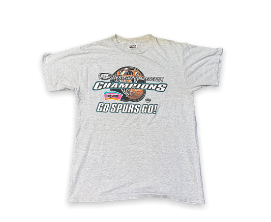 Vintage 90’s San Antonio Spurs Western Conference Champions Tee (1999)