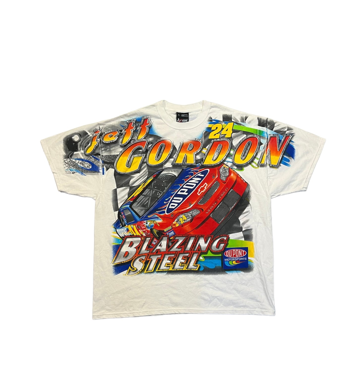 Vintage 00's Jeff Gordon NASCAR All Over Print Tee (2001)