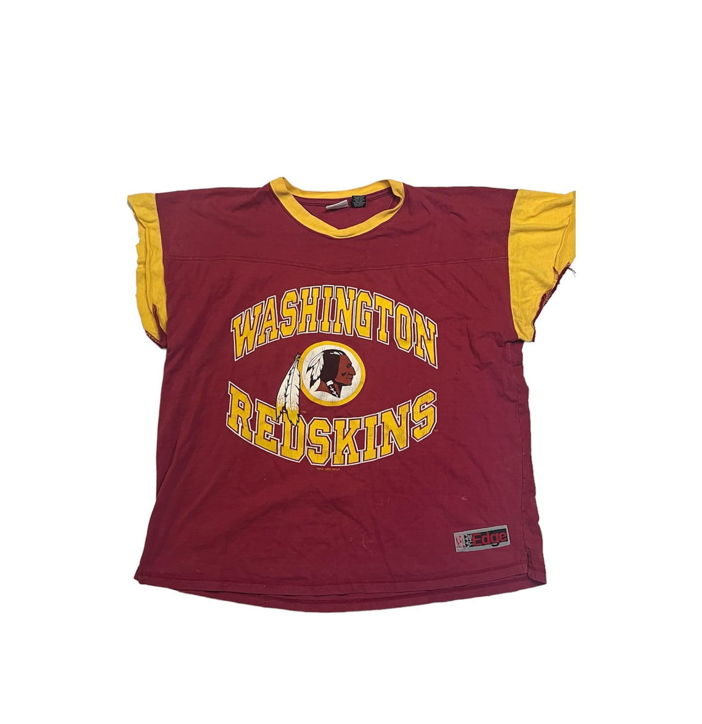 Vintage 90's Washington Redskins Cut Off Tee (1995)