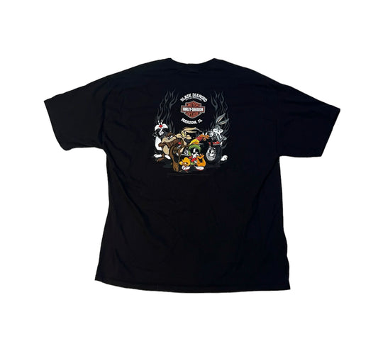 Harley Davidson Looney Tunes Marion Illinois Tee