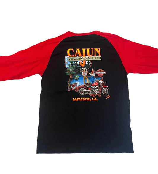 Harley Davidson Cajun Lafayette Louisiana Long Sleeve Tee