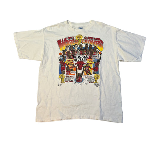 Vintage 90’s Chicago Bulls 3 Time Champs Tee (1993)