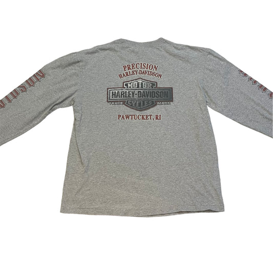 Harley Davidson Precision Pawtucket Rhode Island Long Sleeve Tee