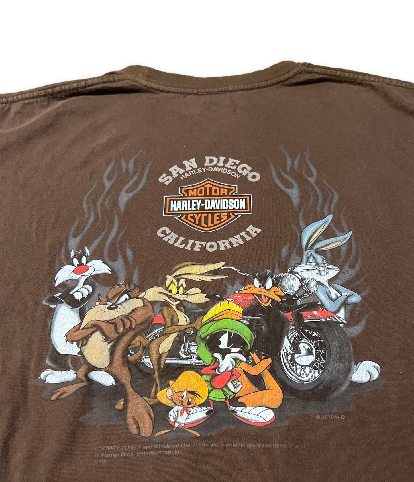 Harley Davidson Taz & Looney Tunes San Diego Graphic Tee