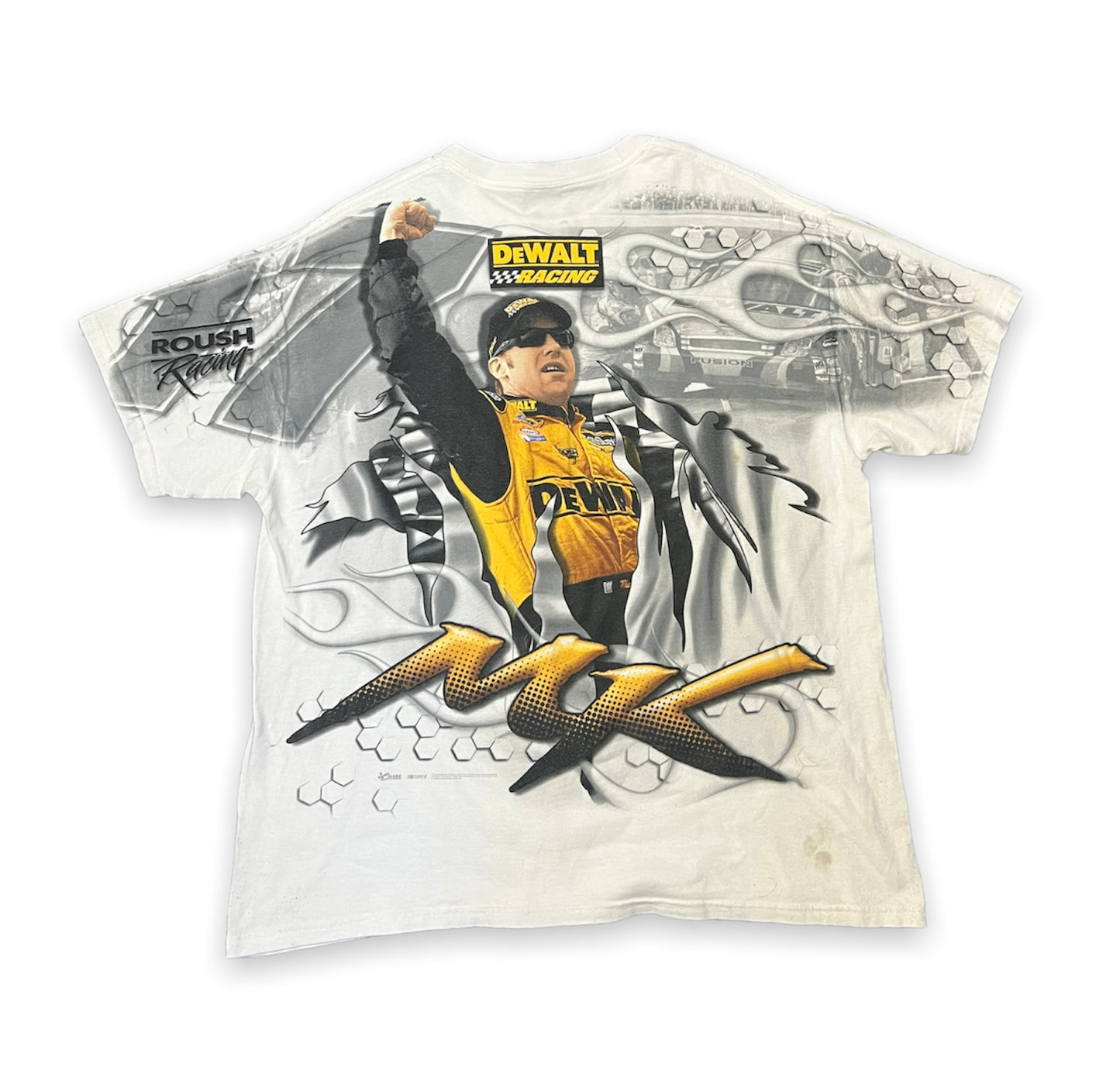 Vintage Matt Kenseth DeWalt NASCAR All Over Print Tee