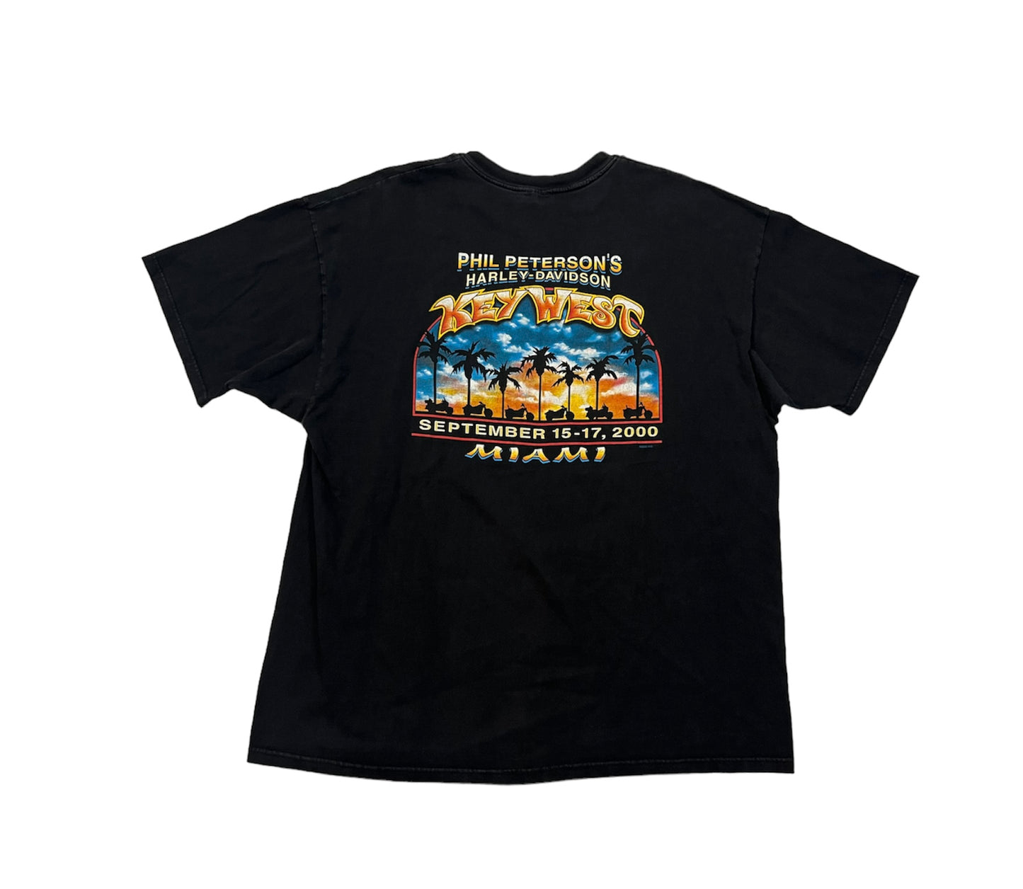 Vintage 00's Harley Davidson Key West Miami Tee (2000)