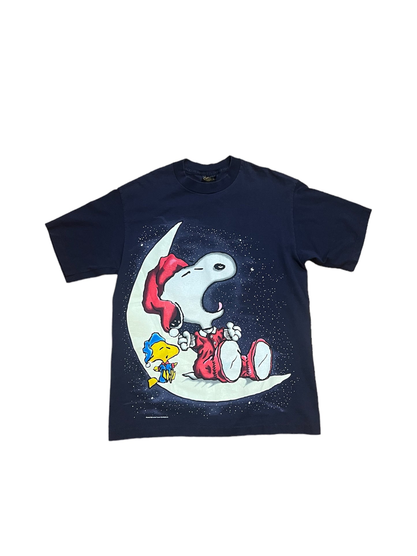 Vintage 90's Peanuts Woodstock Christmas Tee