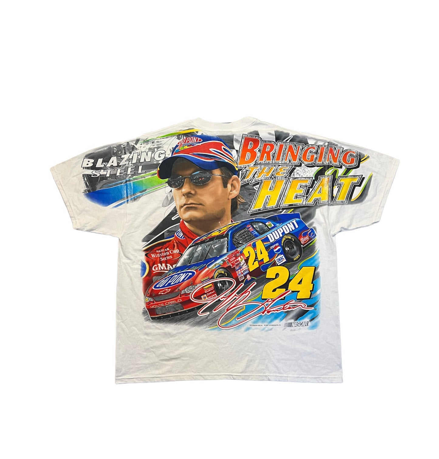 Vintage 00's Jeff Gordon NASCAR All Over Print Tee (2001)