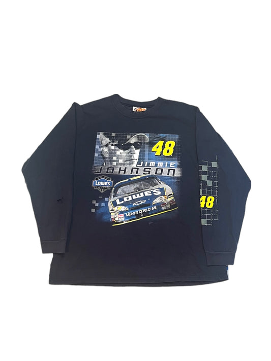 Vintage 00's Jimmie Johnson NASCAR Long Sleeve Tee