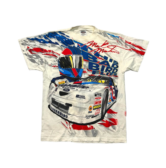 Vintage 90’s Mark Martin NASCAR All Over Print Tee