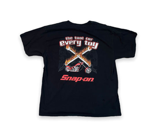 Snap On Front & Back Graphic Tee