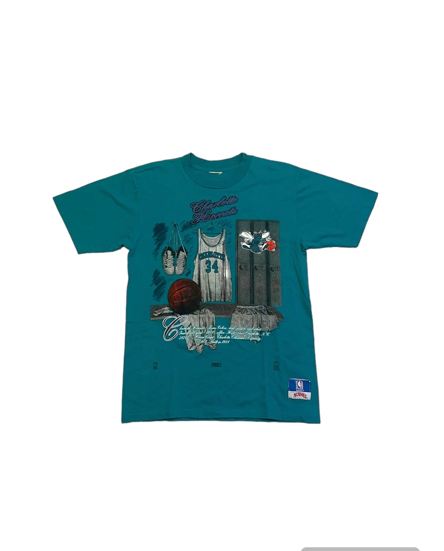 Vintage 90's Charlotte Hornets Locker Room Tee